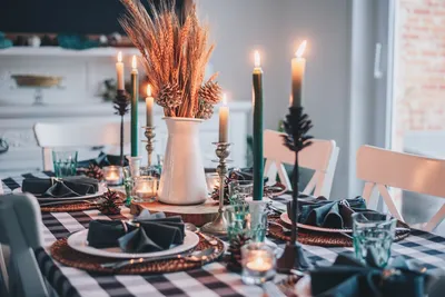Enchanting Winter Centerpieces for a Cozy Table SettingIllustration